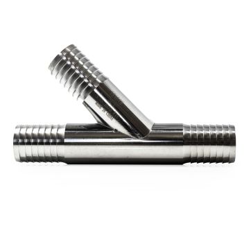 Stainless Steel Barb Y - 1-1/4"
