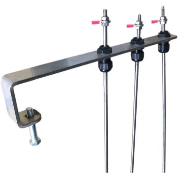 Kit of 3 electrodes with tank support - 4'