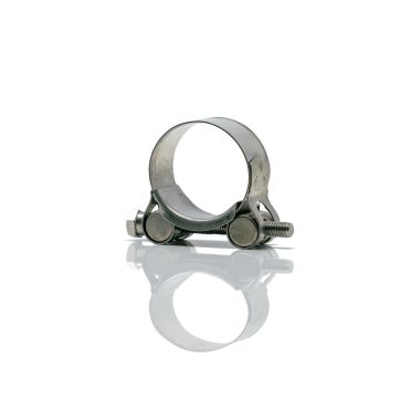 Stainless Steel heavy duty clamp - 3/4" (25mm to 27mm)