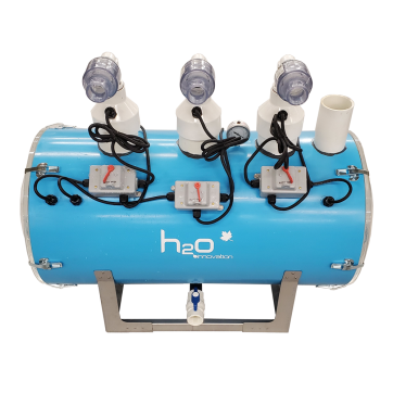 H2O 18X36 Horizontal extractor - 3 pumps 0.5hp