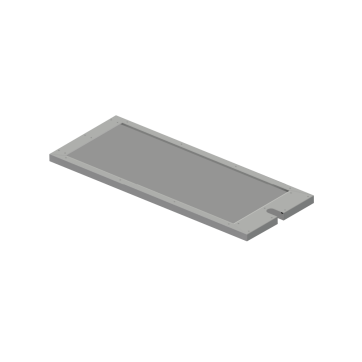 Plexiglass cover only for pan washer - 48" X 24"