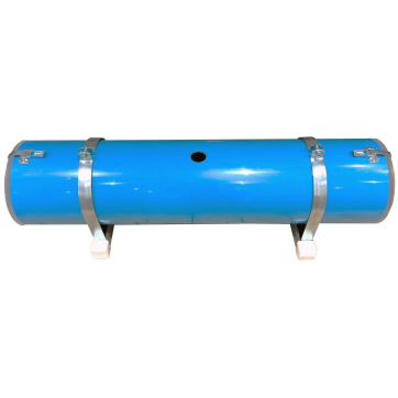 8" X 36" VERTICAL VACCUM TRANSFER TANK. NO HOLES. AIR INLET 1.5". SAP OUTLET 1.25"