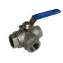 Stainless steel 3-Way valve - 1-1/2" FNPT