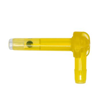 Chalumeau Clair Check Valve de Leader - 5/16" - Jaune