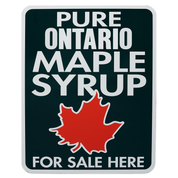 Affiche en métal '' Pure Maple Syrup'' (ONT) - 18
