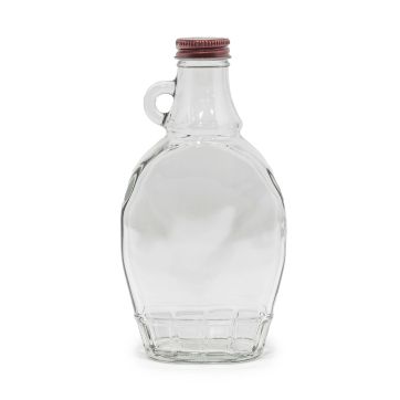 Caisse de 12 bouteilles en verre Handle avec bouchon noir (28mm) - 8,45oz / 250ml