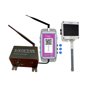 Ensemble de départ "CONTROL", incluant 1x passerelle intelligente Smart Gateway Plus (SG ), 1x capteur solaire de vacuum simple et 1x contrôle multifonction