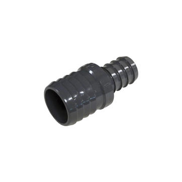 Grey PVC reducing coupler (insert X insert) - 1-1/2" X 1"