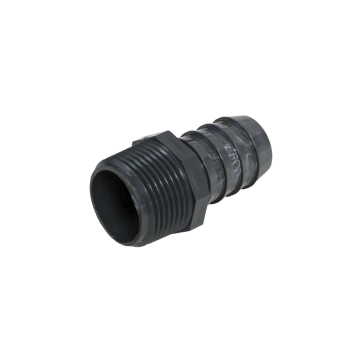 Grey PVC male adapter (MPT X insert) - 1-1/4"
