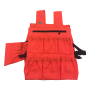 Orange apron with 6 pouches