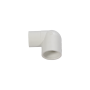 White PVC SCH40 90° degrees elbow (glued male X female) - 1"