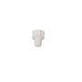 White PVC SCH40 plug (MPT) - 1"